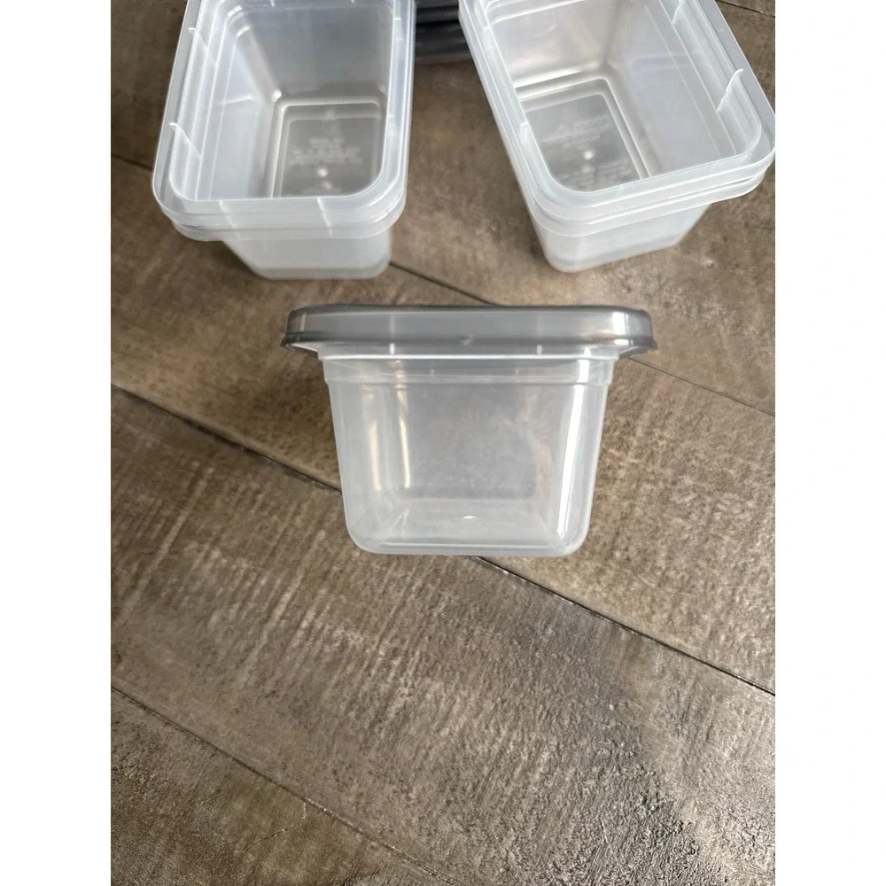 Home Essentials 1 Cup Plastic container with lids set of 5